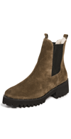 Freda Salvador Women's Brooke Waterproof Chelsea Boots In Gray Brown Suede