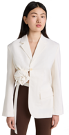 Jacquemus La Veste Baccala Cutout Wool-blend Twill Blazer