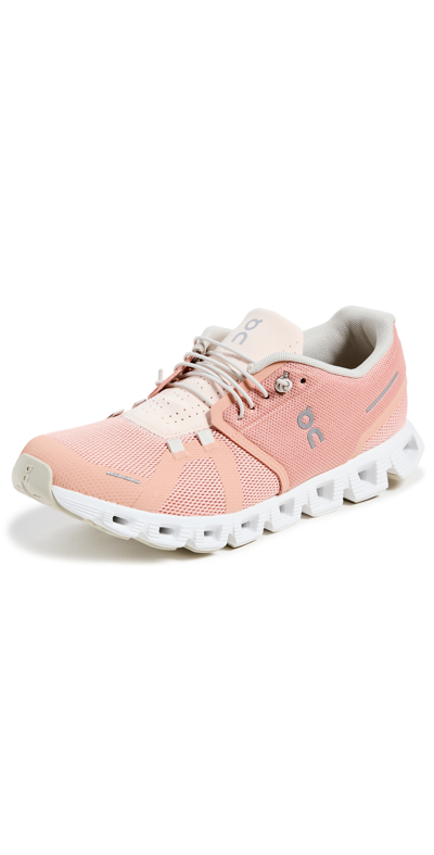 ON CLOUD 5 SNEAKERS ROSE SHELL