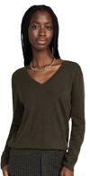 VINCE WEEKEND V NECK CASHMERE SWEATER