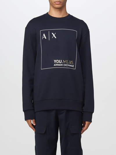 Armani Exchange Sweatshirt  Men In Navy