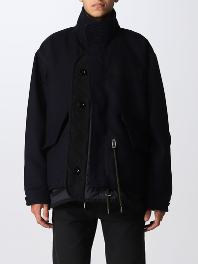 Sacai Coat  Men In Blue