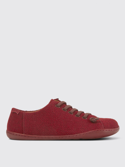 Camper Laced Shoes  Women In Burgundy