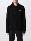 Karl Lagerfeld Karl Ikon-patch Sweatshirt In Black