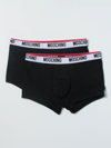 Moschino Underwear Moschino Men's Black Cotton Boxer In Black