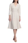 Maggy London Flare Dress In Horn