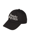 Alexander Mcqueen Embroidered Cotton-twill Baseball Cap In Black