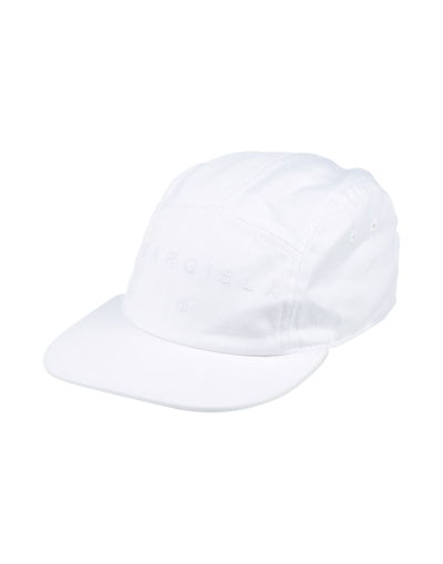 Mm6 Maison Margiela Hats In White