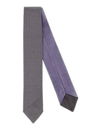 Canali Man Ties & Bow Ties Grey Size - Silk In Grey