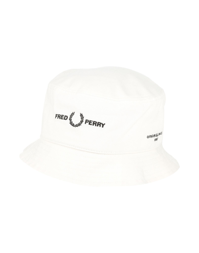 Fred Perry Hats In White