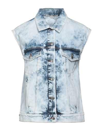 Stella Mccartney Woman Denim Outerwear Blue Size 6-8 Cotton, Elastane