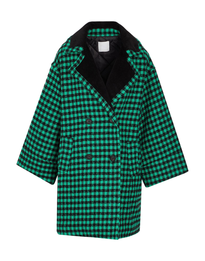 8 By Yoox Coats In Green