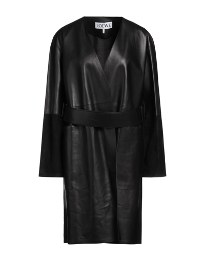 Loewe Overcoats In Black