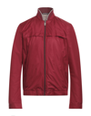 CANALI CANALI MAN JACKET RED SIZE 44 POLYESTER