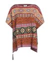 AKEP AKEP WOMAN CAPE CAMEL SIZE 6 COTTON