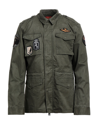 Aeronautica Militare Jackets In Military Green