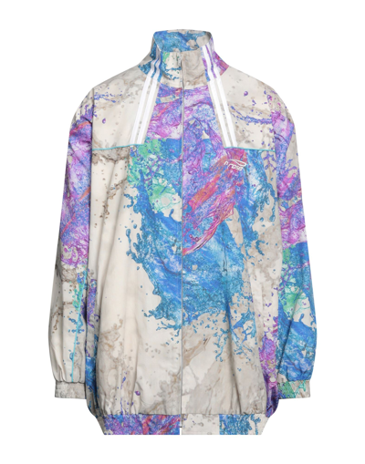 Martine Rose Abstract-print Lightweight Jacket In Grey