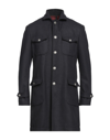 ALTATENSIONE ALTATENSIONE MAN COAT MIDNIGHT BLUE SIZE 38 POLYESTER, WOOL, VISCOSE