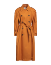 RODEBJER RODEBJER WOMAN OVERCOAT & TRENCH COAT APRICOT SIZE M ORGANIC COTTON