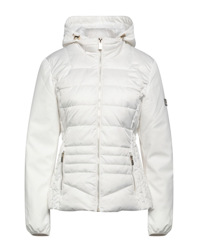 Yes Zee By Essenza Down Jackets In White