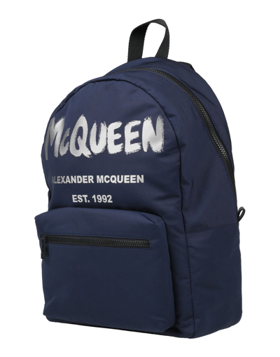 Alexander Mcqueen Backpacks In Dark Blue