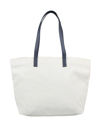 MY CHOICE MY CHOICE WOMAN SHOULDER BAG IVORY SIZE - TEXTILE FIBERS, CALFSKIN