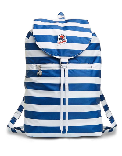 Invicta Striped Logo-patch Backpack In Blue