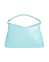 LIU •JO LIU •JO WOMAN HANDBAG SKY BLUE SIZE - SOFT LEATHER