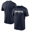 Nike Men's Dri-fit Wordmark Legend (nfl New England Patriots) T-shirt In Blue