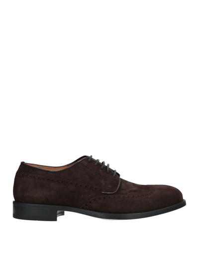 Fabi Lace-up Shoes In Dark Brown