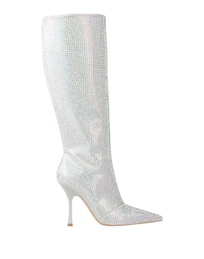 Liu •jo Leonie Hanne X  Woman Boot Light Grey Size 8 Textile Fibers