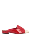 L'autre Chose L' Autre Chose Woman Mules & Clogs Red Size 7 Soft Leather In Red