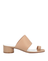 Maison Margiela Toe Strap Sandals In Beige