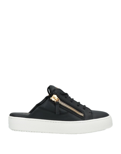 Giuseppe Zanotti Slip-on Lace-up Sneakers In Black