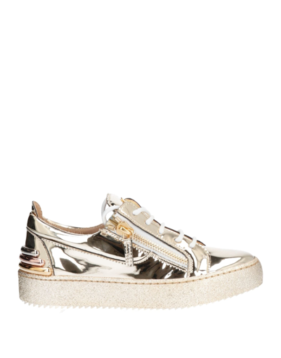 Giuseppe Zanotti Sneakers In Gold