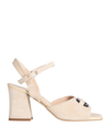 FORMENTINI FORMENTINI WOMAN SANDALS BEIGE SIZE 7 SOFT LEATHER