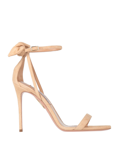 Aquazzura Sandals In Beige