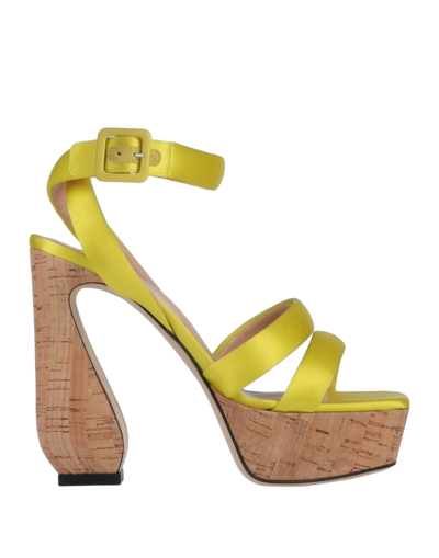 Si Rossi By Sergio Rossi Sandals In Yellow