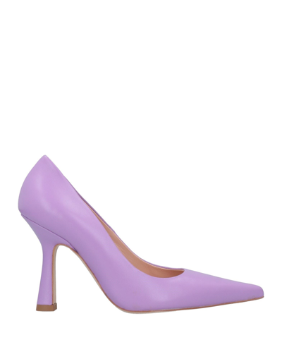 LIU •JO LIU •JO WOMAN PUMPS LIGHT PURPLE SIZE 8 SOFT LEATHER