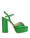 Nila & Nila Sandals In Green