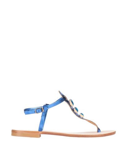 Pollini Sandals In Blue