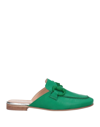 Nila & Nila Woman Mules & Clogs Emerald Green Size 6 Soft Leather