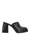 Nila & Nila Woman Mules & Clogs Black Size 10 Soft Leather