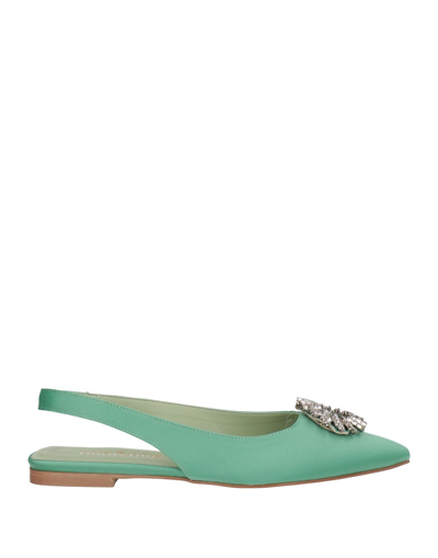 Nila & Nila Ballet Flats In Green