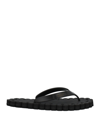 Redv Red(v) Woman Thong Sandal Black Size 5 Rubber In Black
