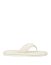 Gia Borghini Toe Strap Sandals In White
