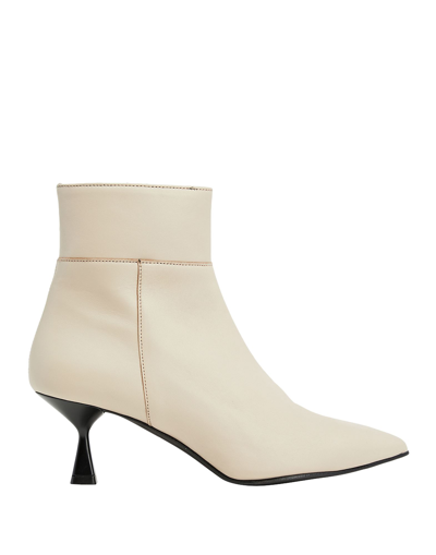 8 By Yoox Ankle Boots In Beige