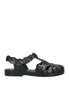 Melissa + Viktor & Rolf Sandals In Black