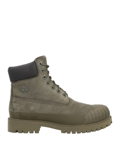 Bee Line X Timberland Ankle Boots In Green