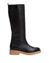 LEONARDO PRINCIPI LEONARDO PRINCIPI WOMAN BOOT BLACK SIZE 8 CALFSKIN